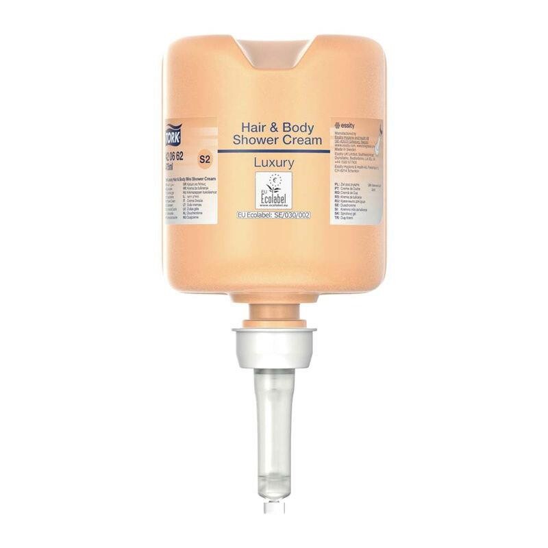 Shower Cream - Tork 420662 - Luksus Hair & Body - Mini - S2 - Orange - 475ml - 8 stk