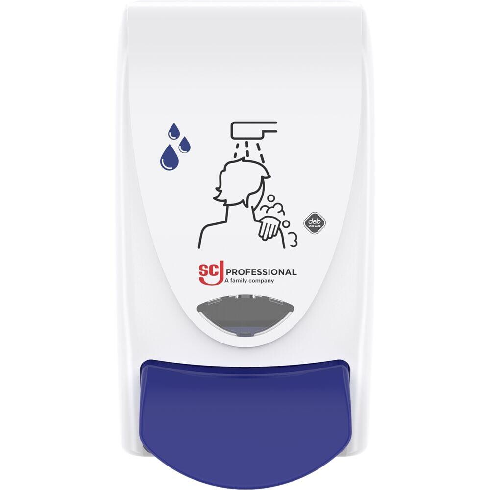 Sæbedispenser til væg SCJ Professional Hair & Body 1000 ml hvid manuel 1,0 ml pr. dosering