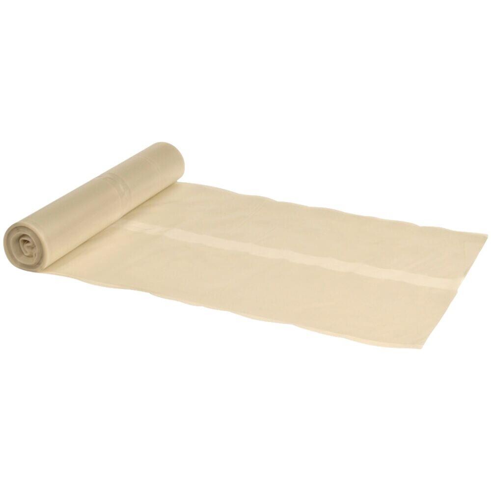 Sæk, 100 l, transparent, LDPE/genanvendt, 70x110cm, 70 my - 10 ruller