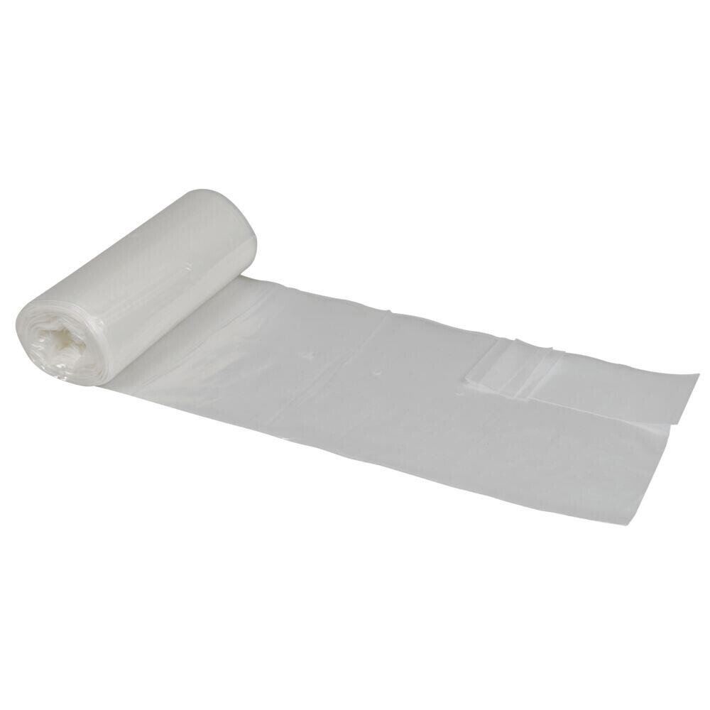 Sæk 200 L klar LDPE RE3 88x158cm - 10 stk pr rulle - 10 ruller