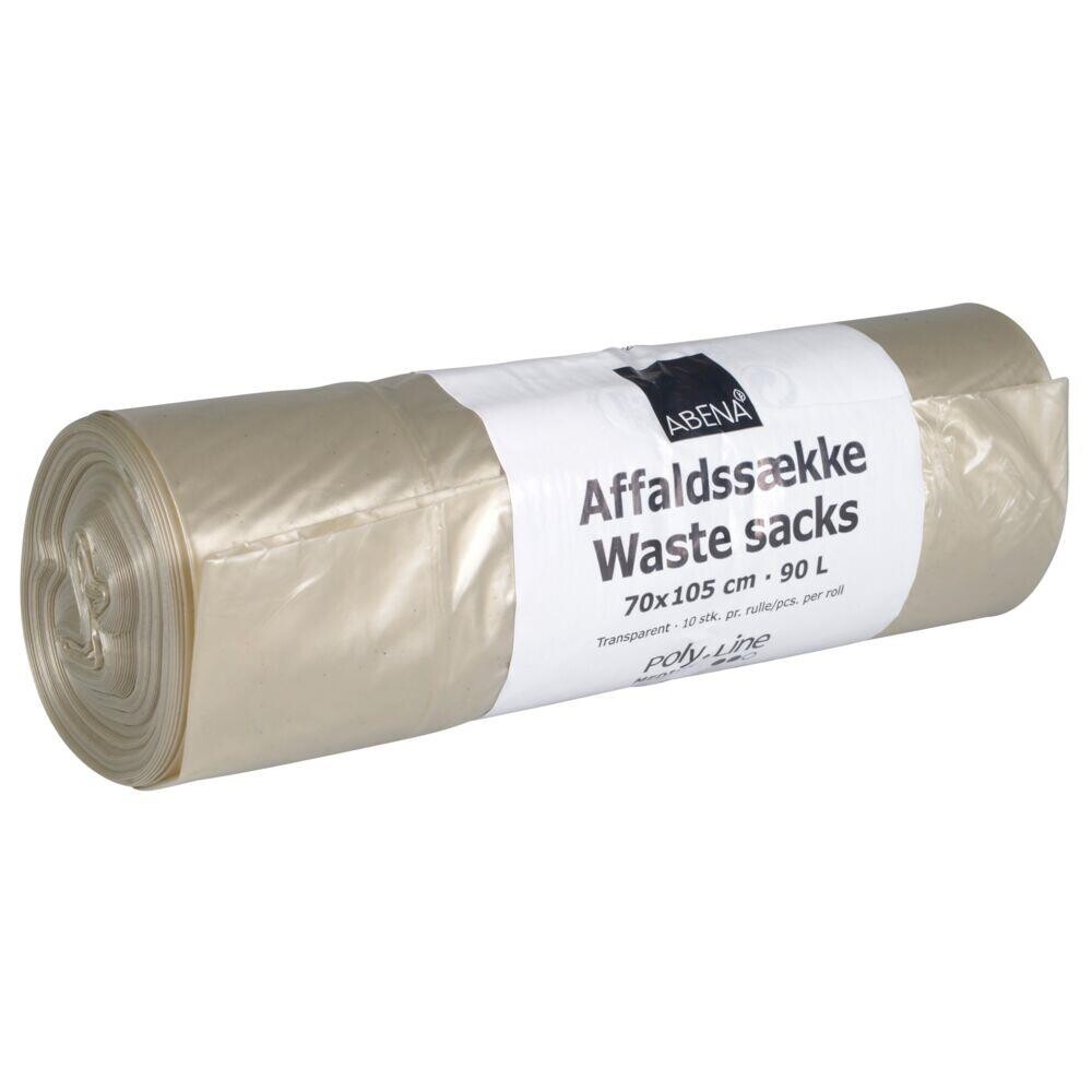 Affaldssæk - ABENA Poly-Line 90L - Klar - 20 Ruller