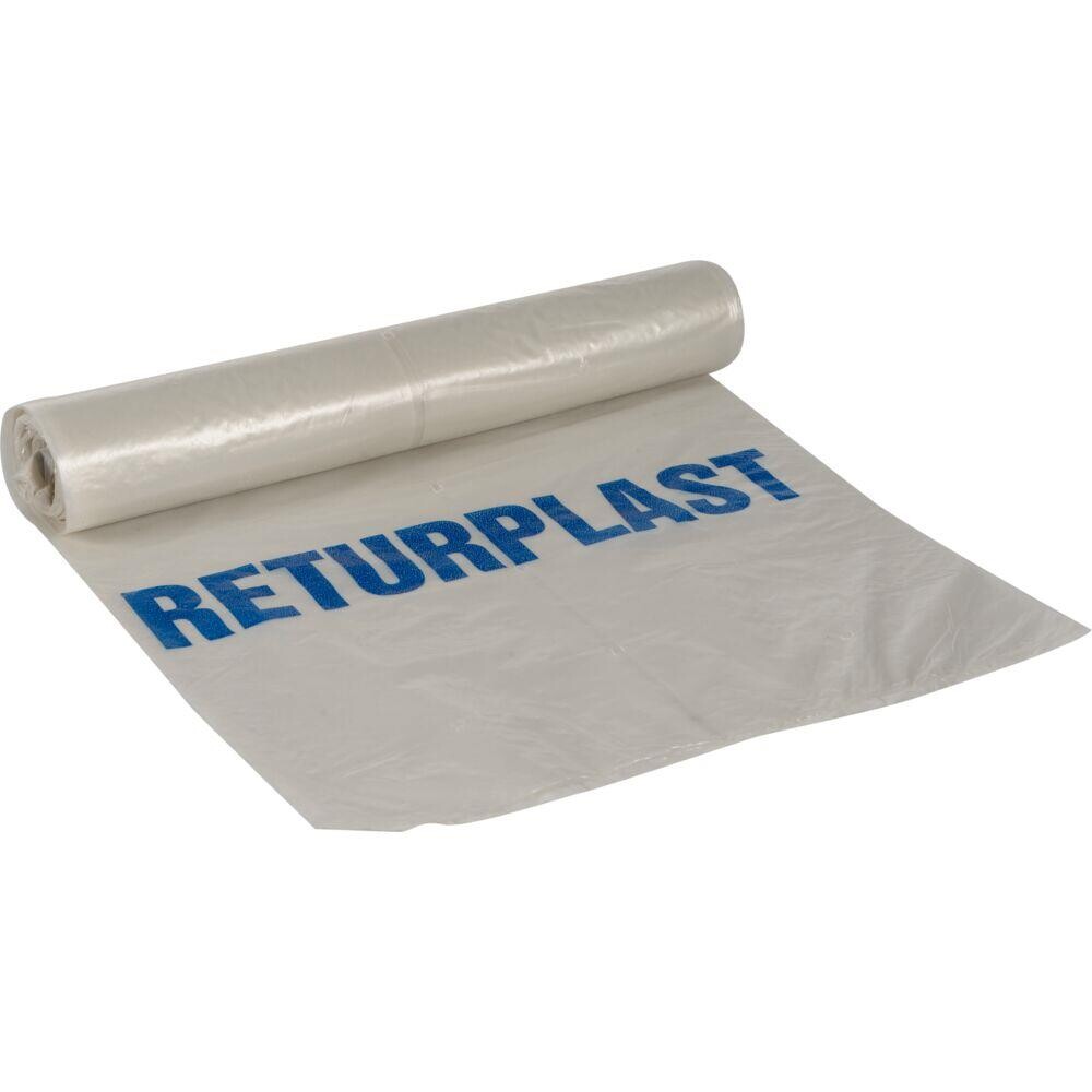 Sække Returplast LDPE transparent tonet 50 my 75x139 cm 125 L - 15 ruller