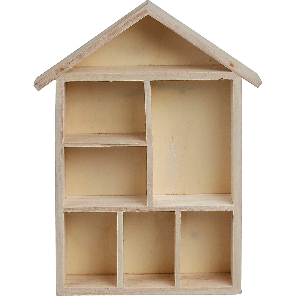 Sættekasse hus størrelse 30 x 22 x 3,5 cm | kejsertræ