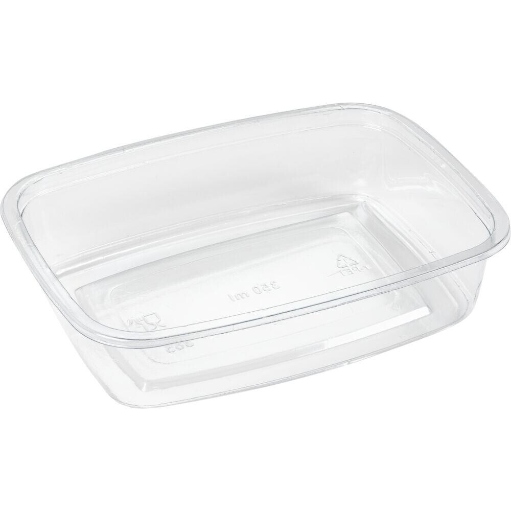 Salatskål - ABENA Gastro - 350 ml - 10x14x3,5 cm - Klar - RPET - 660 stk