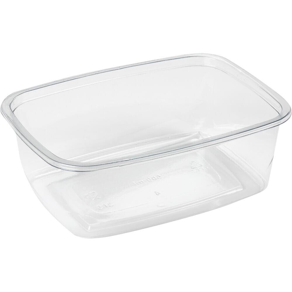 Salatskål, ABENA Gastro, 14x10x5cm, 500 ml, klar, RPET - 660 stk