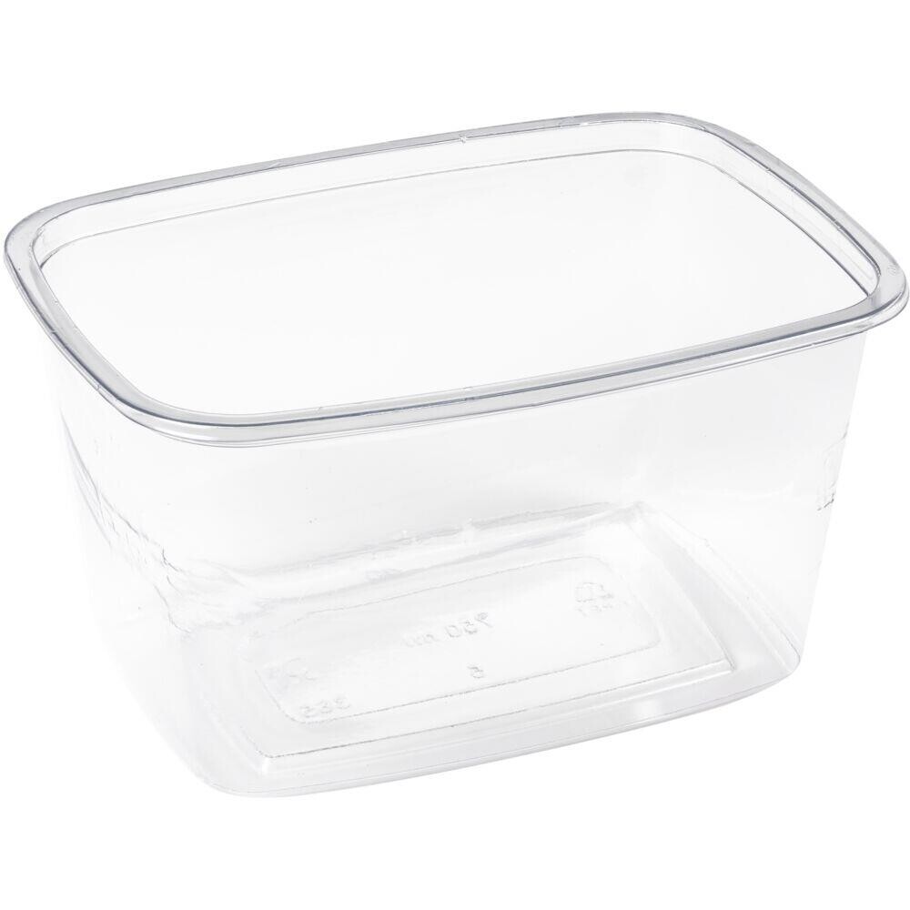 Salatskål, ABENA Gastro, 14x10x8cm, 750 ml, 750 ml, klar, RPET - 660 stk