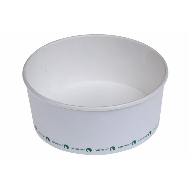 Salatskål PLA 800ml hvid Ø148mmx60mm 500stk/kar