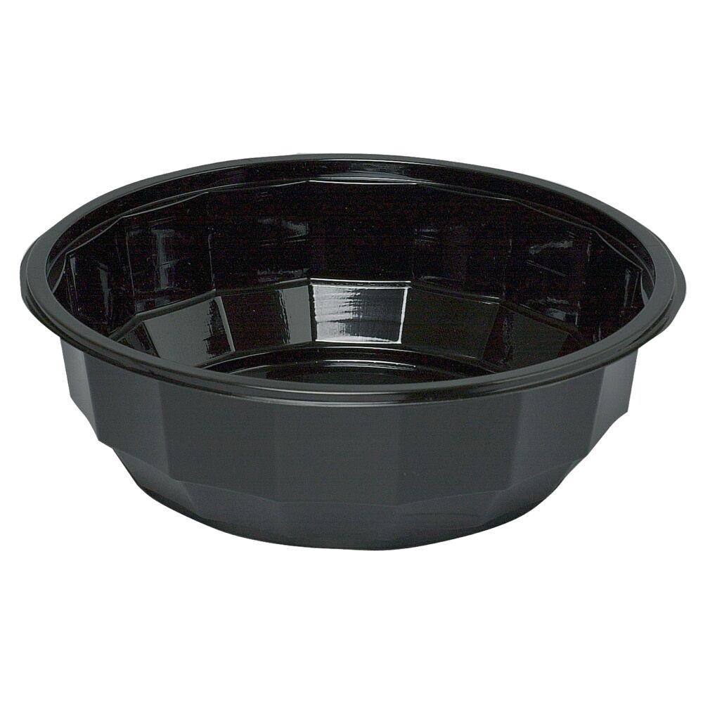 Salatskål, sort, A-PET, 900 ml - 300 stk