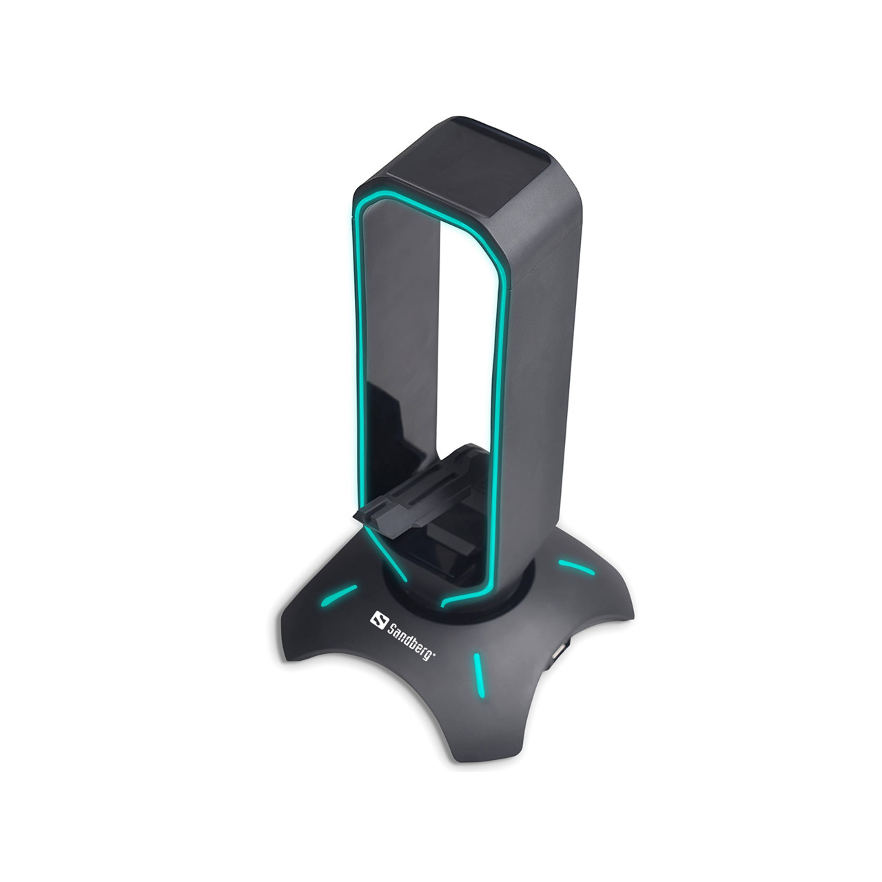 USB 3.0 hub - Sandberg 3in1 Bungee Stand Black