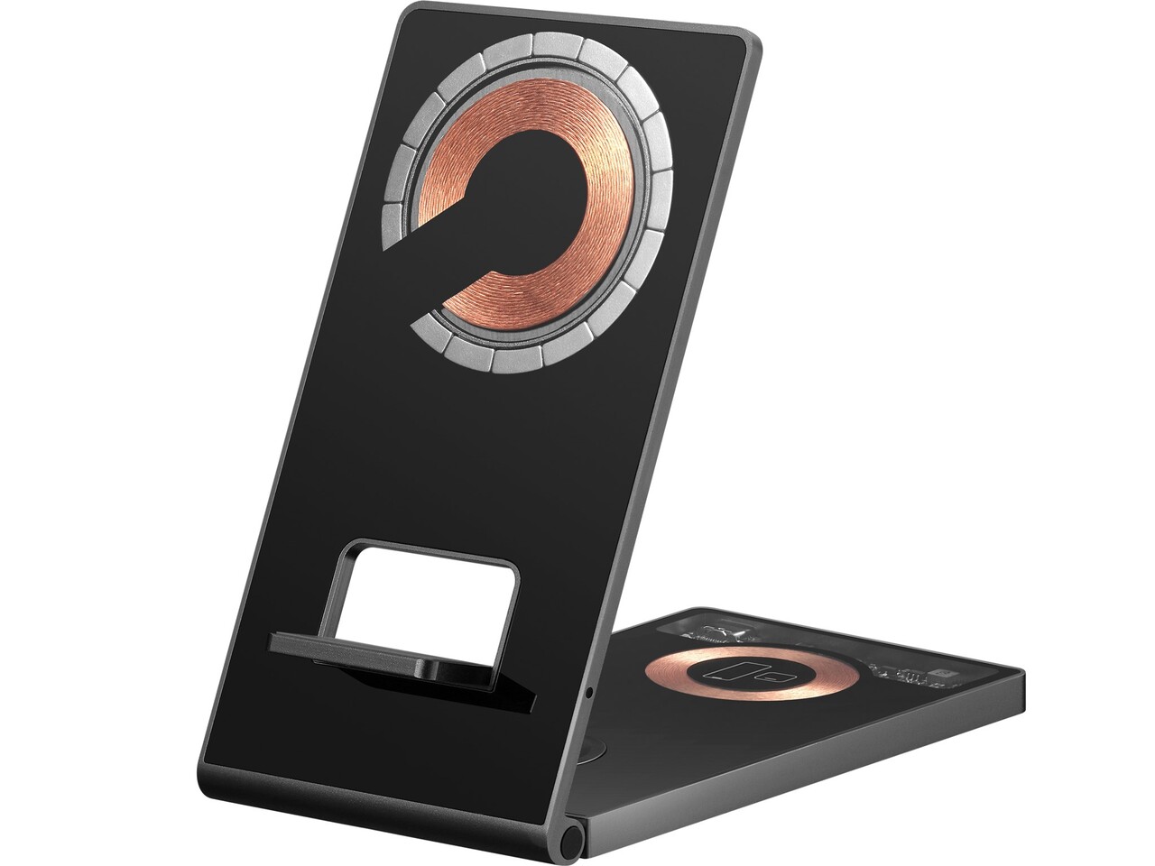 Sandberg 3in1 Wireless Charger Stand sort/kobber