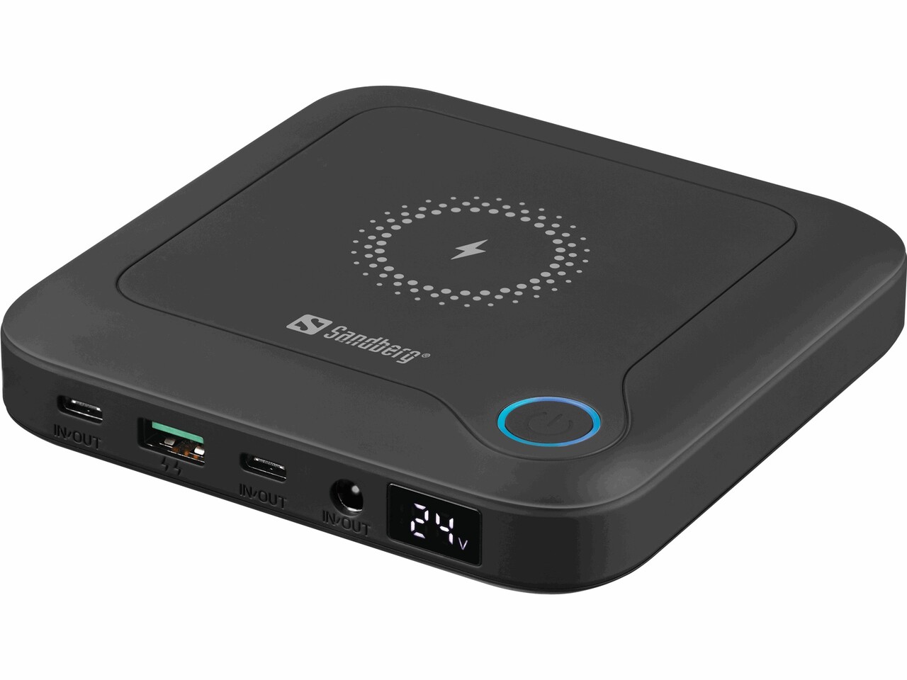 Powerbank Sandberg All-in1 Laptop 25000 USB-C - USB-A Sort