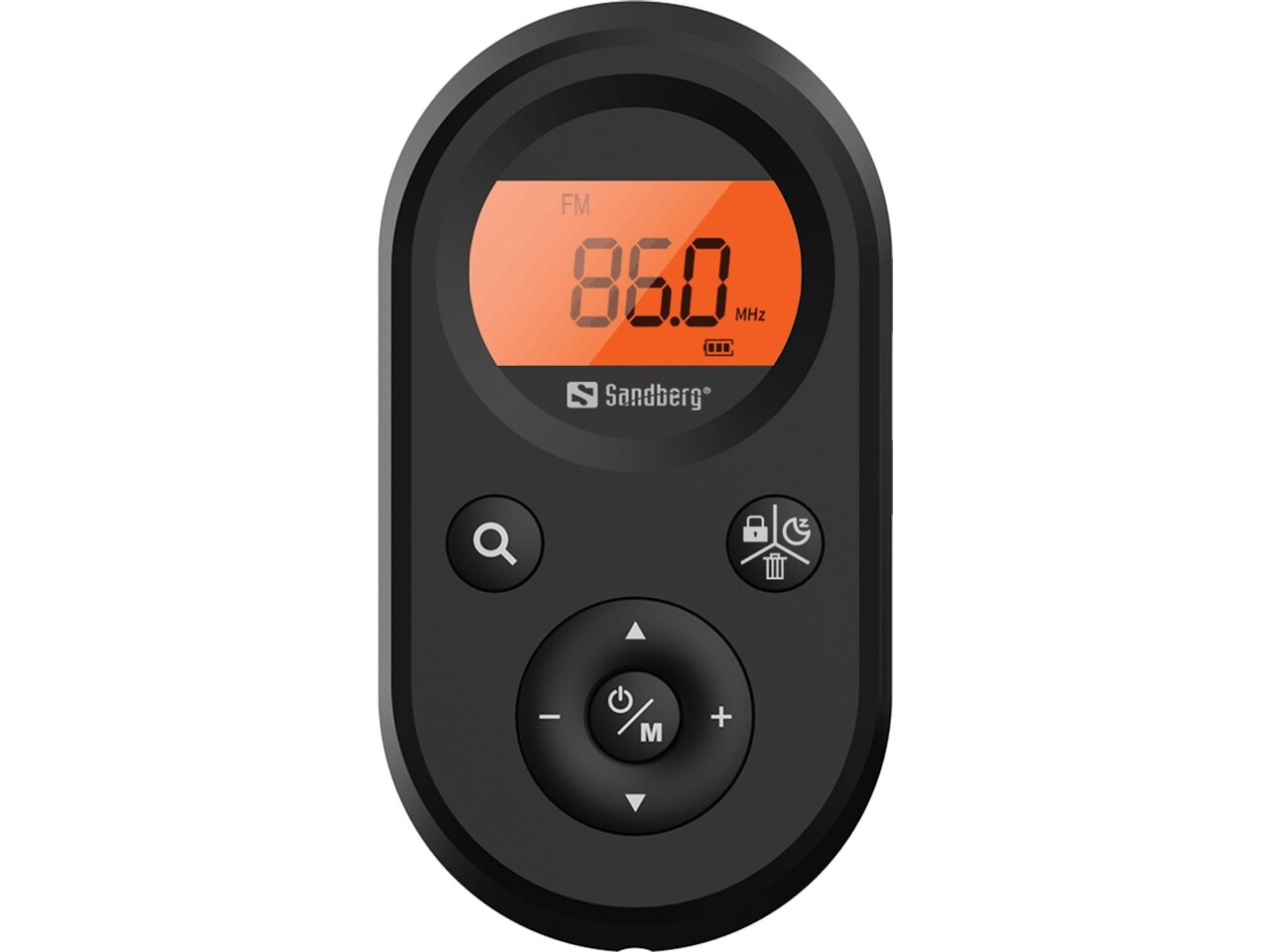 Radio, Sandberg Pocket Radio FM+AM Recharge Black