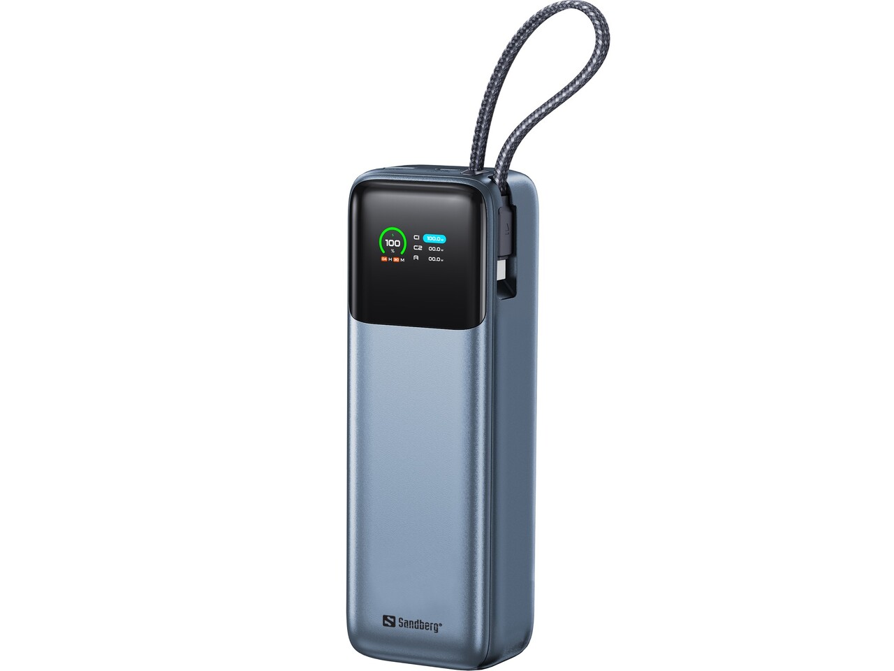 Powerbank - Sandberg - All-in1 Powerbank - 20000 PD - 130W - USB-C / USB-A - Blå