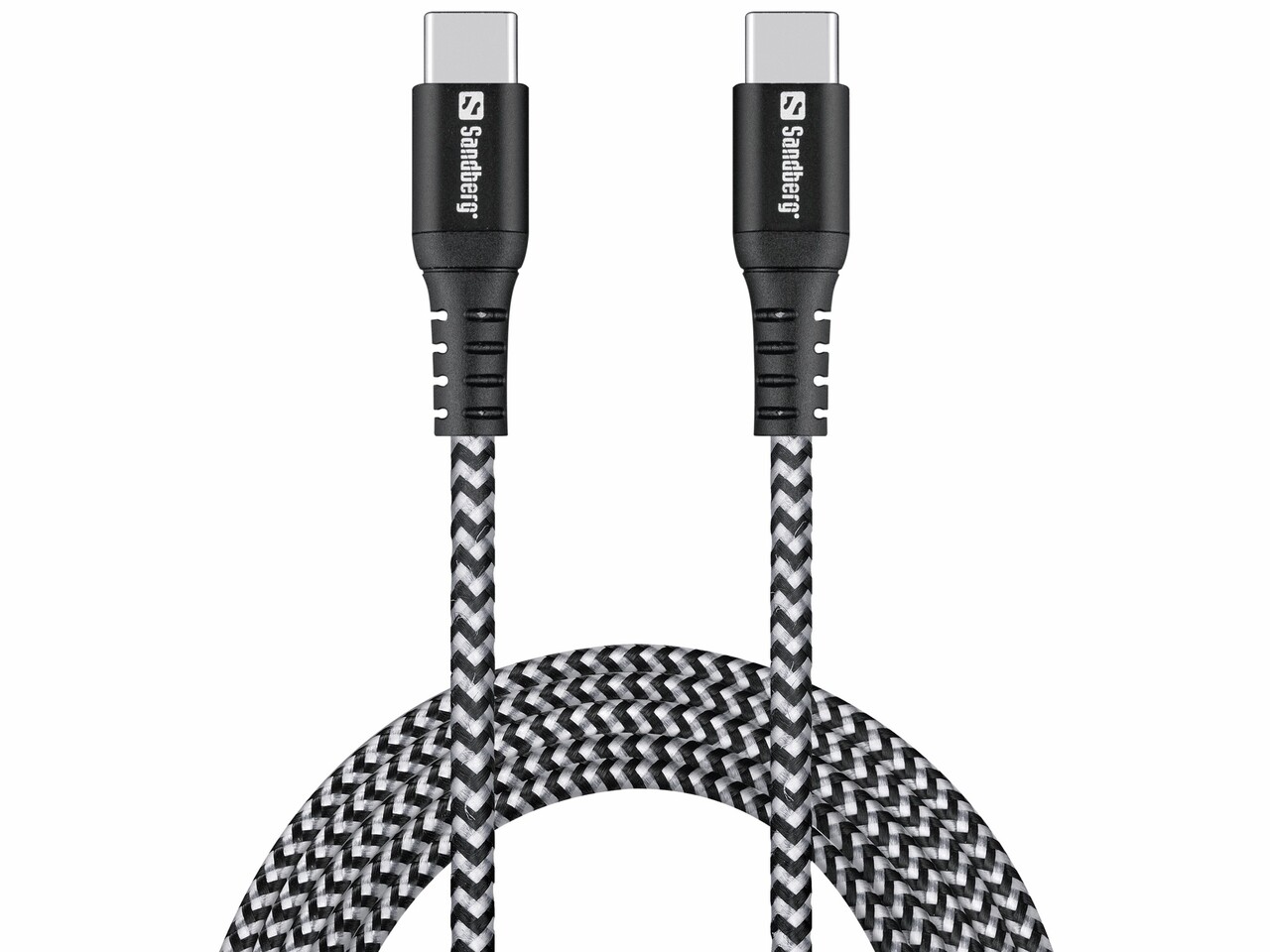 Ladekabel - Sandberg - Survivor - USB-C - 2M - 100W - Sort