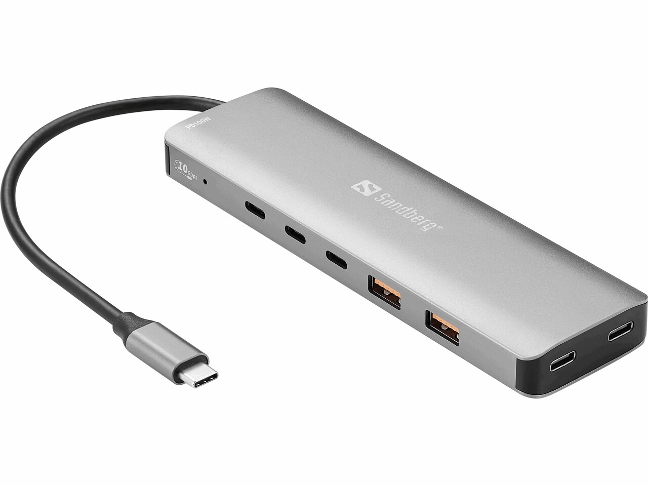 USB adapter - Sandberg USB-C to 5 x USB-C + 2 x USB-A 100W
