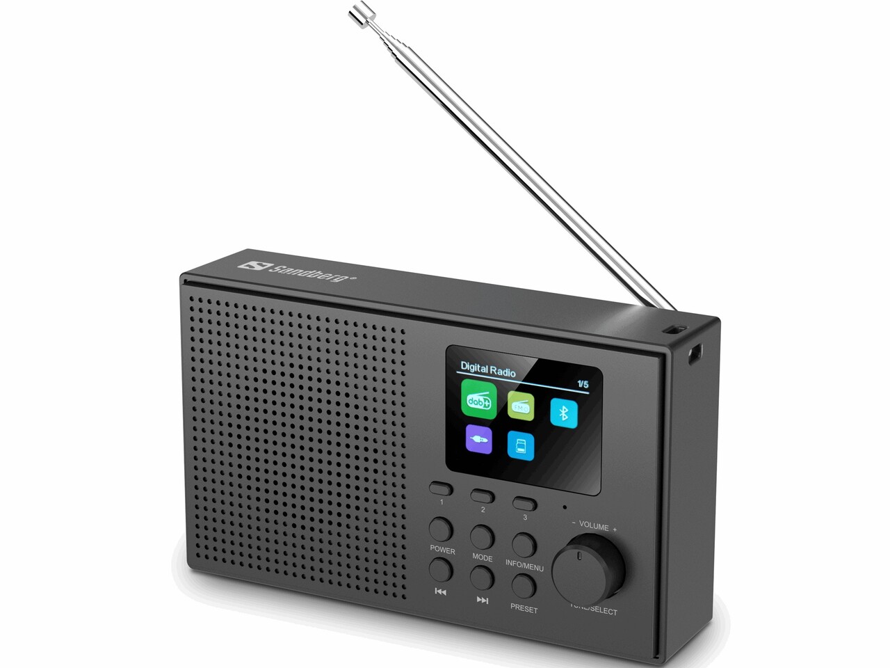 Radio Sandberg Speaker DAB+BT Recharge