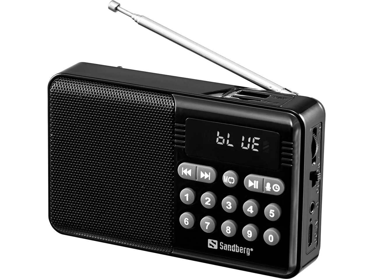 Radio, Sandberg Speaker Radio FM+BT Recharge, sort