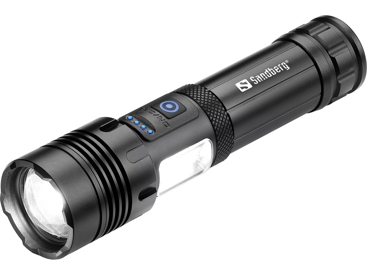 Sandberg, Lommelygte, Survivor 7in1 Torch Powerbank - Sort