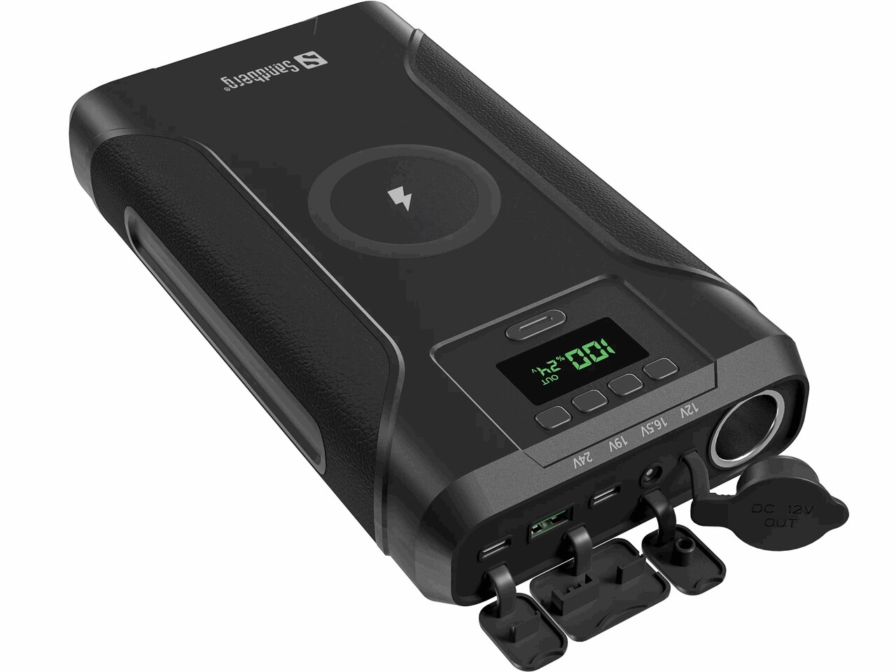 Powerbank, Sandberg Survivor 7in1 76800, sort