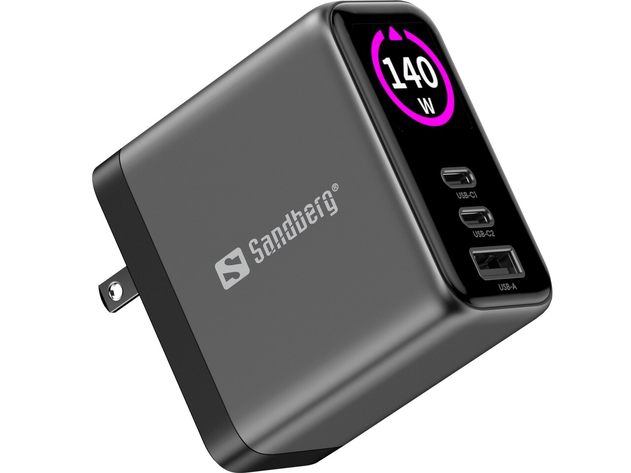 Sandberg Travel Charger PD140W Display