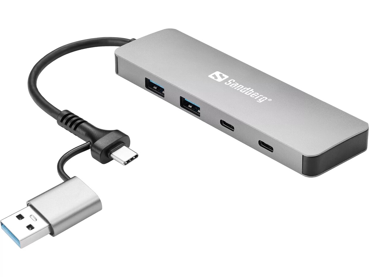 Sandberg USB-C/A til 2xUSB-A + 2xUSB-C Hub