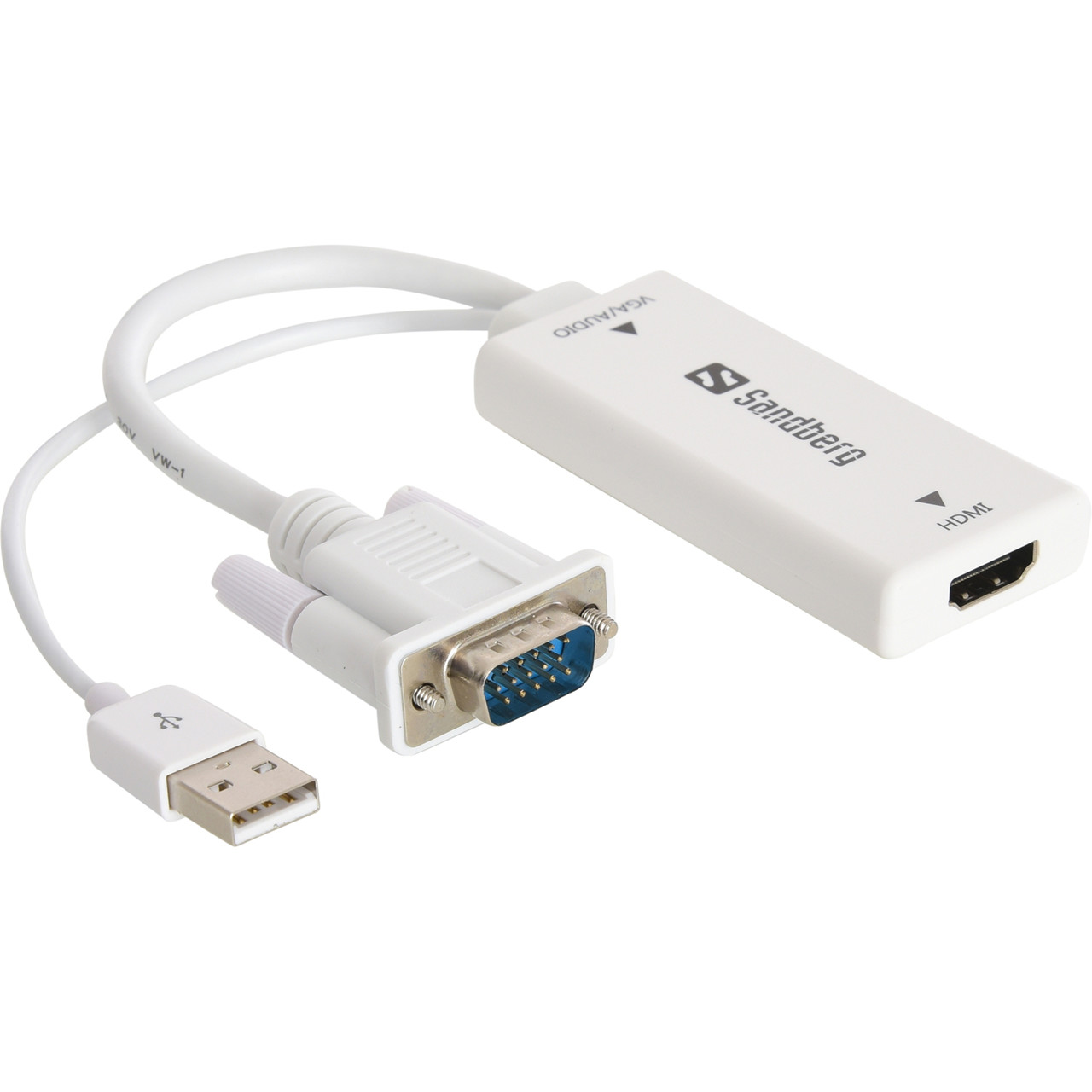 VGA til HDMI converter + Audio sandberg