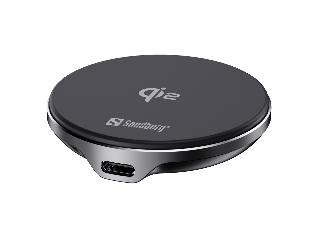 Oplader Sandberg Wireless Charger Mag Qi2 15W sort