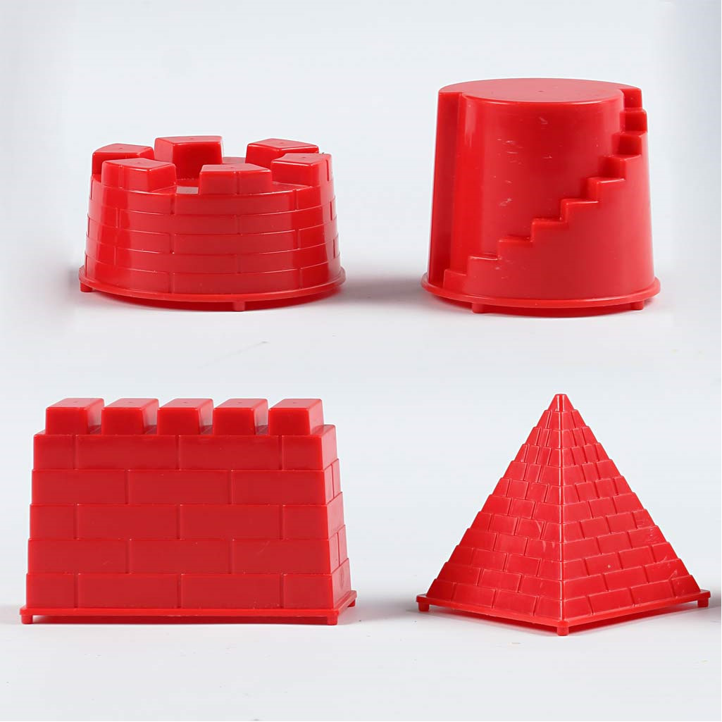 Sandforme, str. 5,5-8,5 cm, ridderborg, 4ass.