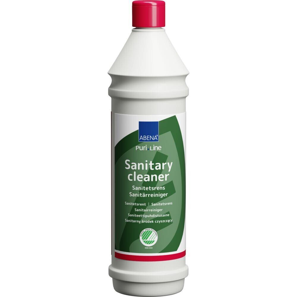 Sanitetsrengøring – ABENA Puri-Line – sur/kalkhæmmende – uden farve og parfume – 1 l
