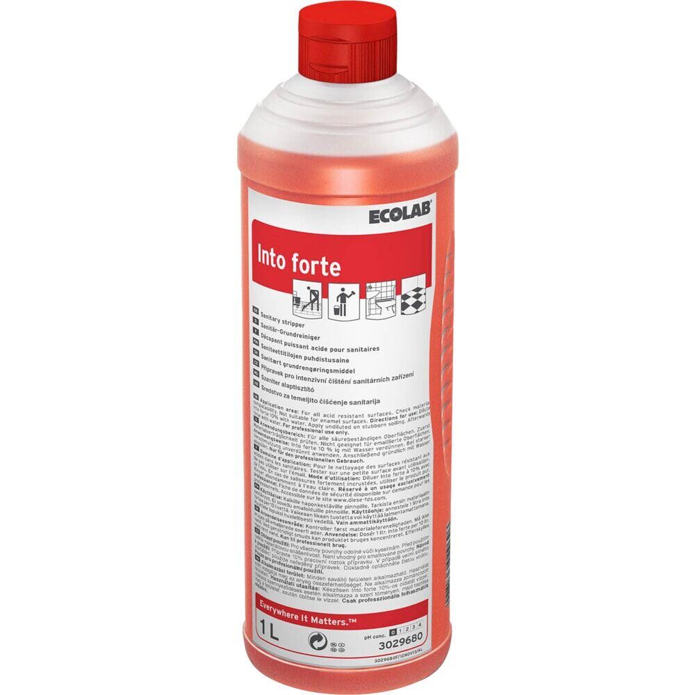 Kalkfjerner - Ecolab Into Forte 1L - Med farve og parfume - 6 stk
