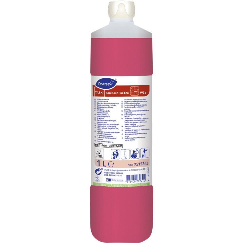 Sanitetsrengøring - Taski Sani Calc Pur-Eco - Med farve og parfume - 1 l - 6 stk