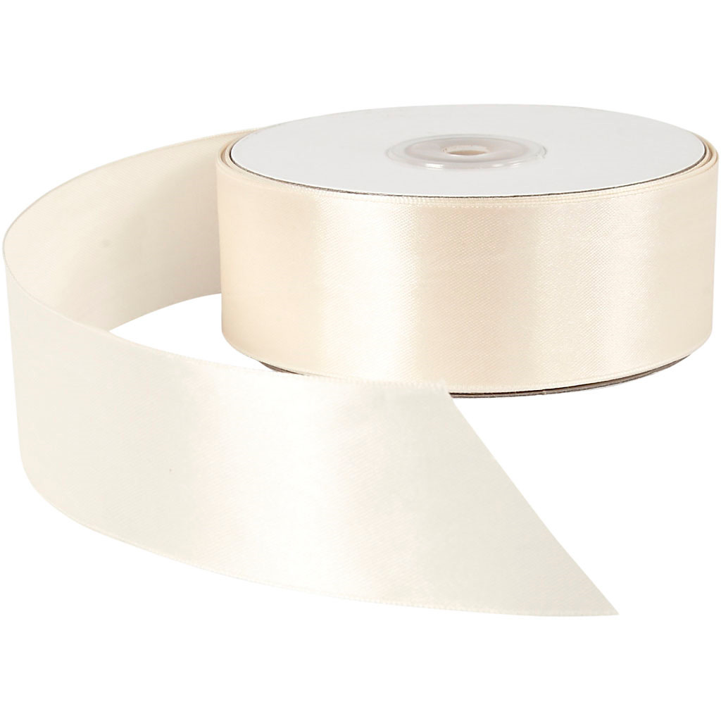 Dåbsbånd bredde 38 mm creme - 50 meter