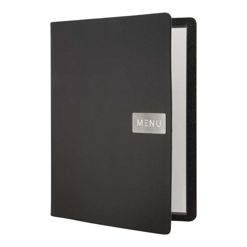 Securit, Menukort A4 Leather, sort MC-LRA4-RWBL