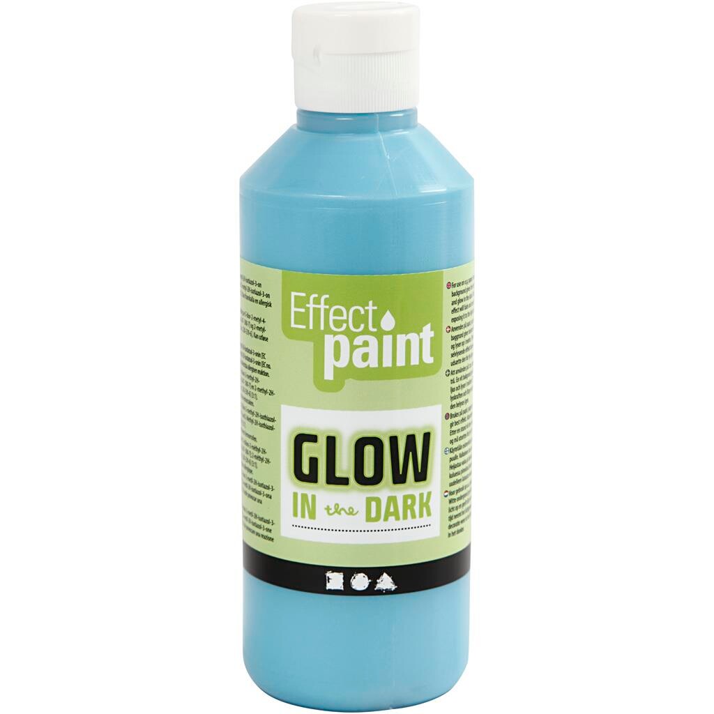 Selvlysende maling - lys blå - 250ml