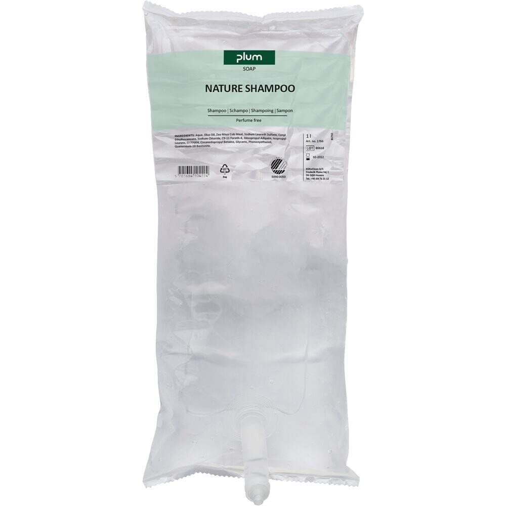 Shampoo - Plum - Uden farve og parfume - 1000 ml - 6 stk.