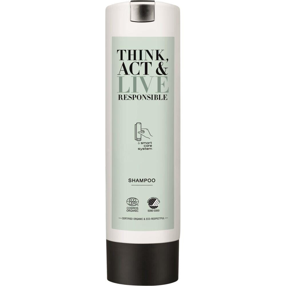 Shampoo, Think, Act & Live Responsible, 300 ml, Smart Care System, også til påfyldning - 30 stk