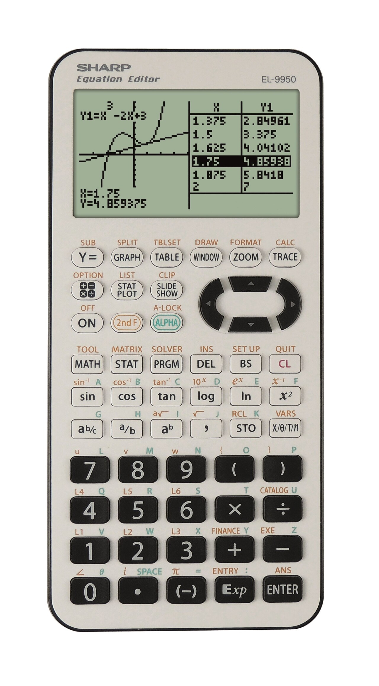 5 stk. Grafregner Sharp EL-9950G Graphic calculator (EN/DE)