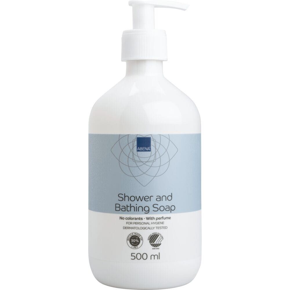 Shower and Bathing Soap, ABENA, 500 ml, med parfume - 12 stk