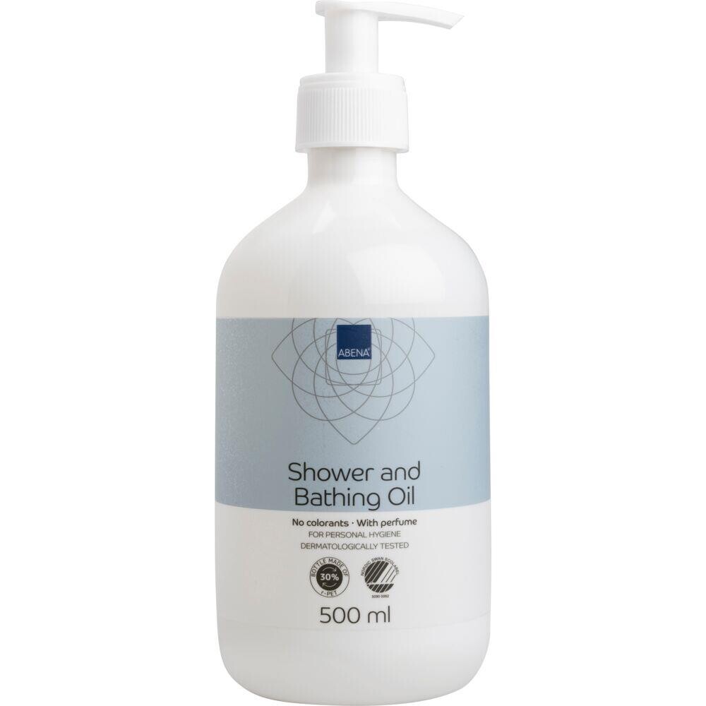 Shower og bade olie, ABENA, 500 ml, med parfume og aloe vera - 12 stk