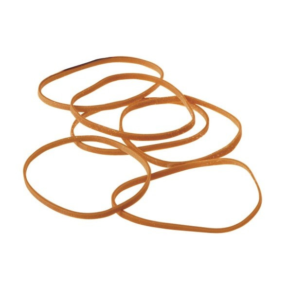 Rågummibånd - SIAM Nr. 22 - 100 x 1,5 mm - Natur - 500 g / 1185 stk