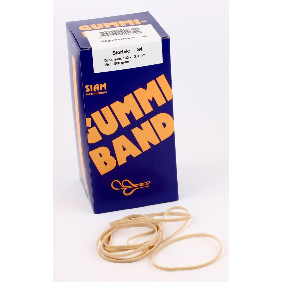 10 stk. Siam Rubber bands 500 gram Nr.34 - Køb minimum 10 stk.