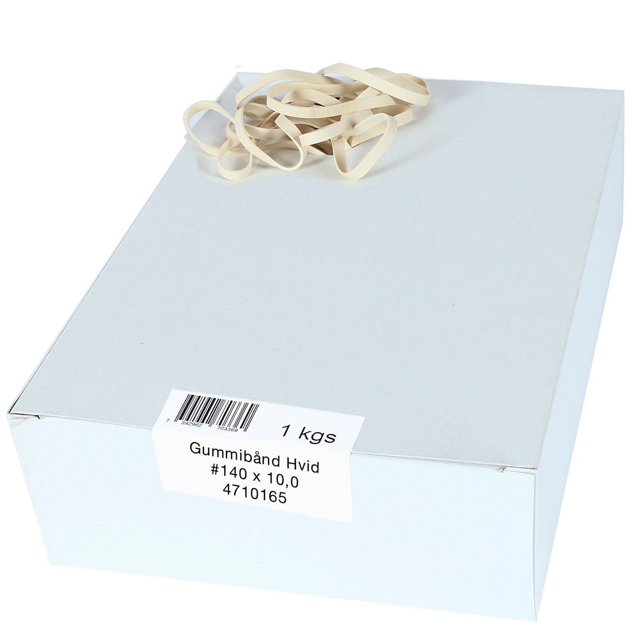 Elastikker - Siam - Hvid - 140x10 mm - 1000 g