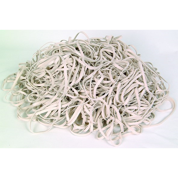 Elastikker - Siam - Hvid - 180x10 mm - 1000 g