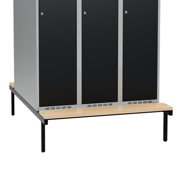 Siddebænk birk, dobbel 1200x1100mm