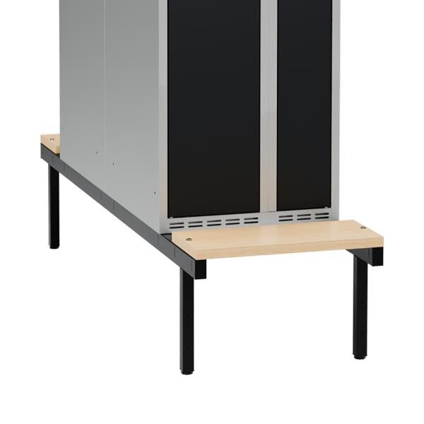 Siddebænk birk, dobbel 500x1100mm
