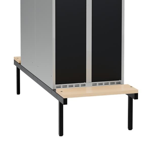 Siddebænk birk, dobbel 600x1100mm