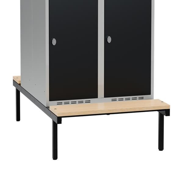 Siddebænk birk, dobbel 800x800mm