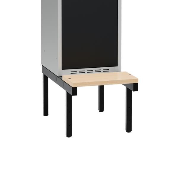Siddebænk birk, enkel 400x400mm