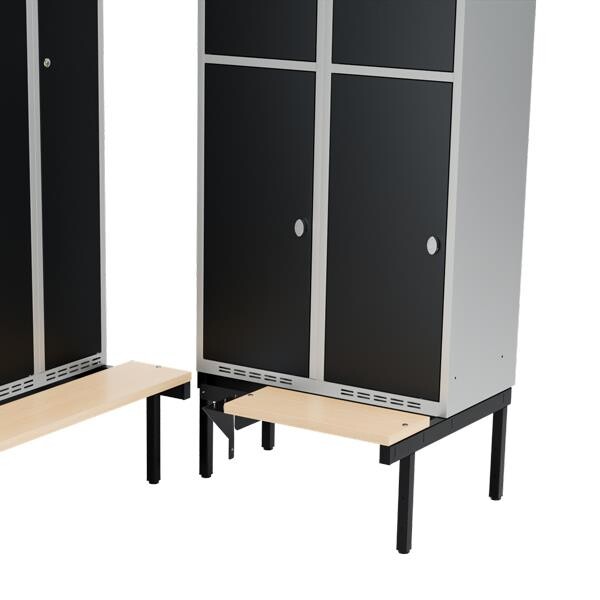 Siddebænk birk, hjørne 800x400mm
