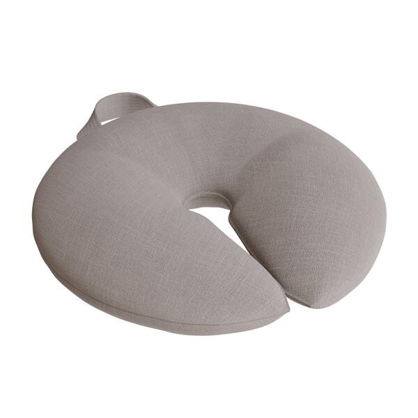 Siddepude Donut, Ø400 mm, gråt tekstil